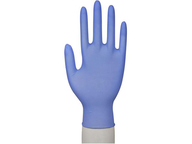Nitrilhandske pud./accfri blå S 100/fp