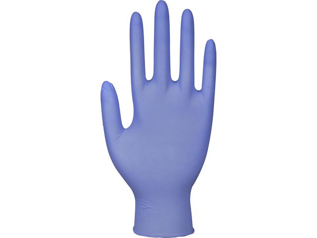 Nitrilhandske puderfri blå S 150/fp