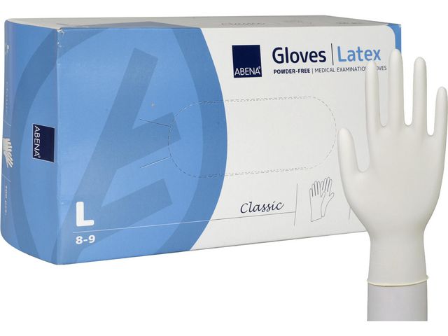 Latexhandske Puderfri L 100/FP