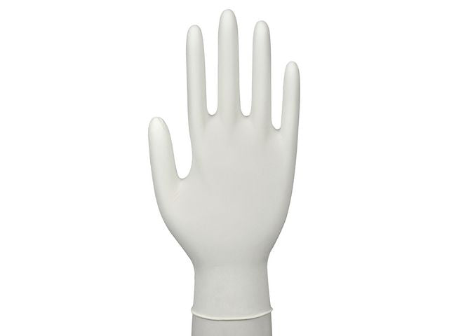 Nitrilhandske acc./pfri vit S 100/fp