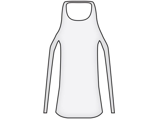 Förkläde 800x1250mm påse transp 100/fp