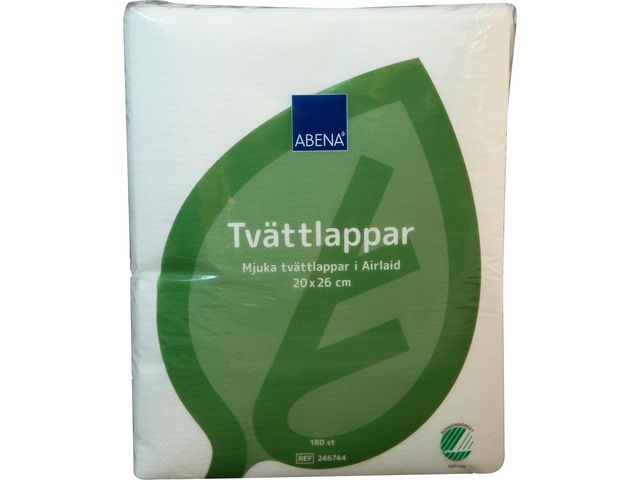 Tvättlapp Airlaid Svanen 20x26cm 180/FP