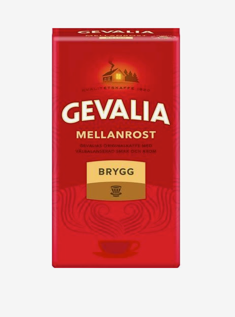 Kaffe GEVALIA Brygg Mellanrost, 450g