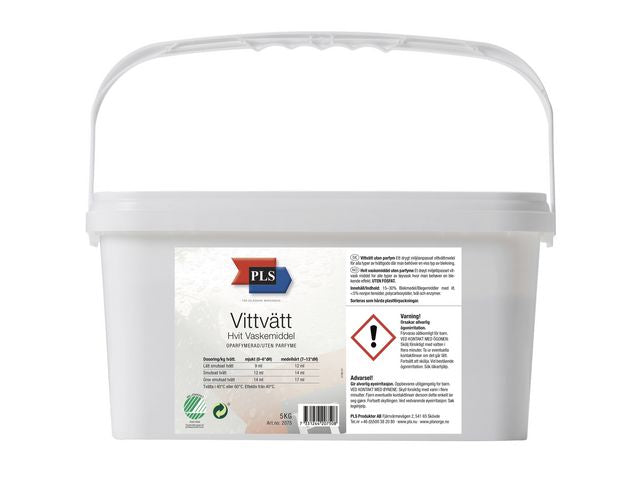 Tvättmedel PLS Vittvätt oparf. 5kg