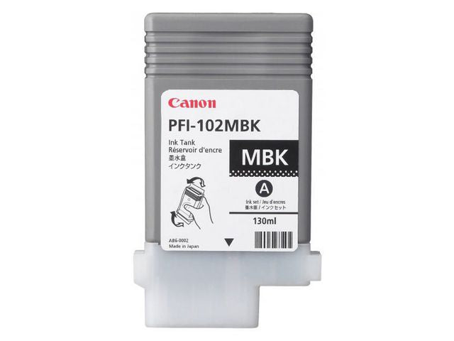 Bläckpatron CANON PFI-102MBK mattsvart