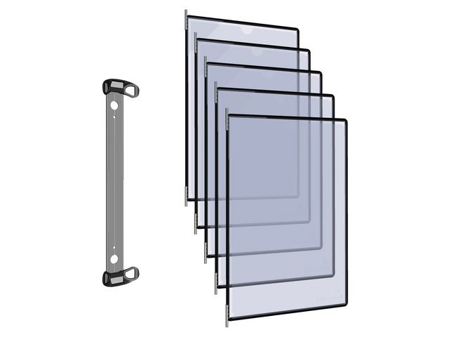 Väggställ TARIFOLD magnetisk A4 10 panel