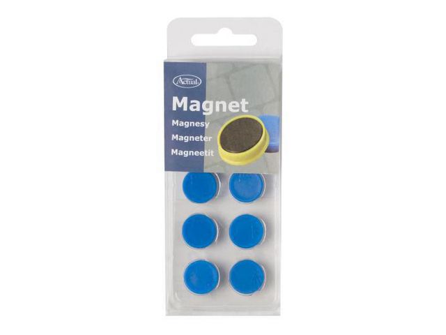 Magnetknappar ACTUAL 16mm blå 10/FP