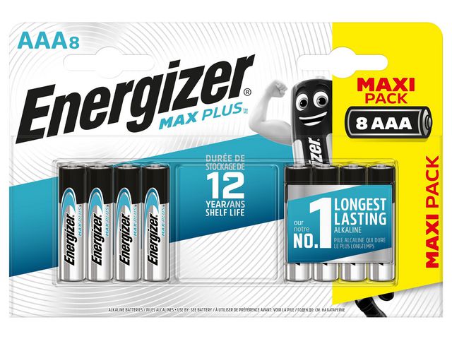 Batteri ENERGIZER Max Plus AAA 8/FP