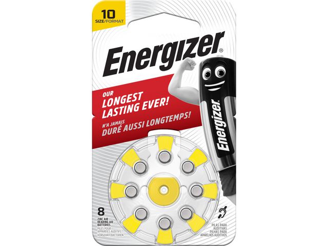 Batteri ENERGIZER hörsel 10 gul 8/FP