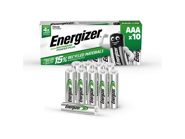 Batteri Laddbar ENERGIZER P-P AA 10/FP