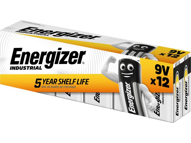 Batteri ENERGIZER Industrial E 9V 12/FP