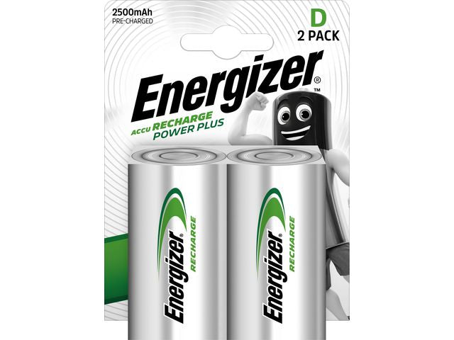 Batteri Laddbar ENERGIZER D HR20 2/FP