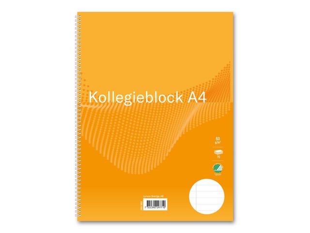 Kollegieblock FW A4 60g 70blad linjerat