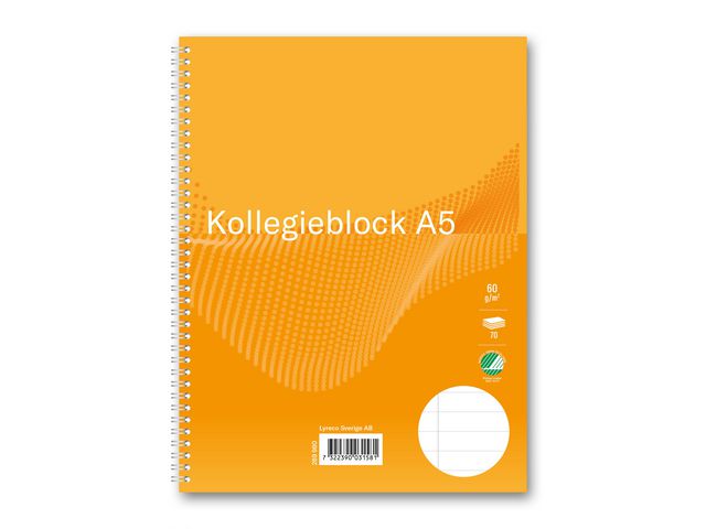 Kollegieblock FW A5 60g 70blad linjerat