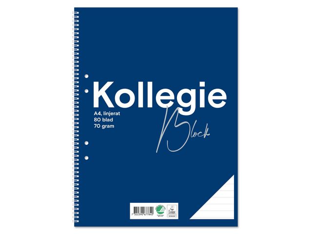 Kollegieblock FW A4 70g 80bl linjerat