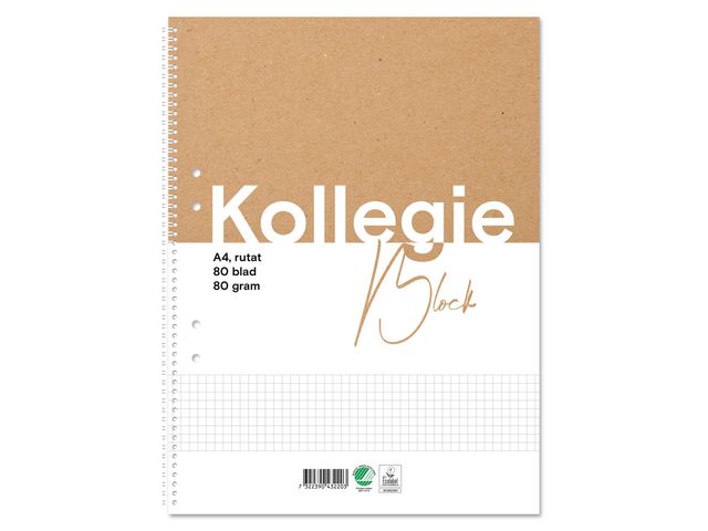 Kollegieblock FW A4 80g 80bl rutat