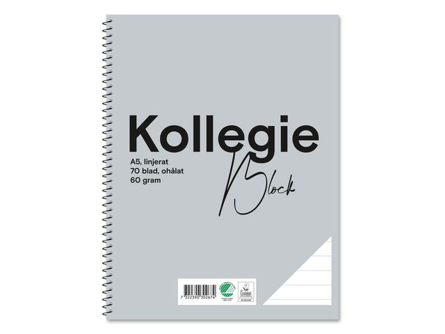 Kollegieblock FW A5 60g 70bl linjerat oh